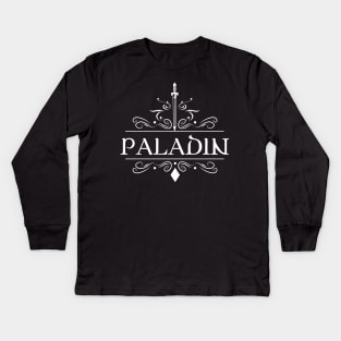 Paladin Character Class TRPG Tabletop RPG Gaming Addict Kids Long Sleeve T-Shirt